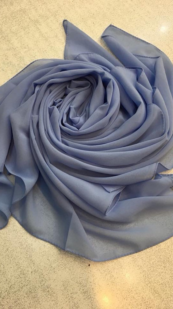 Blue stone shawl
